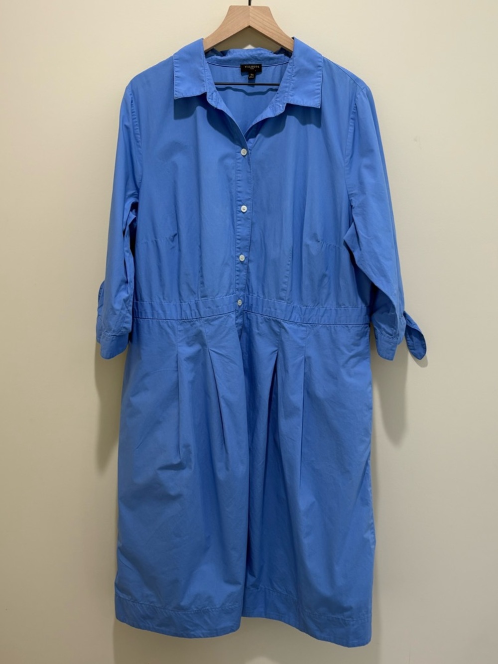 Talbots Button Front Women’s Dress with 3/4 Sleeves
